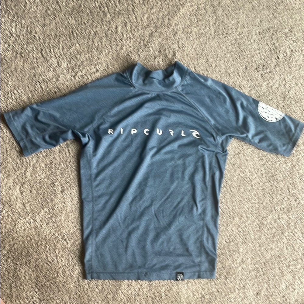 Rip Curl Slate Blue Short Sleeve Rash Guard